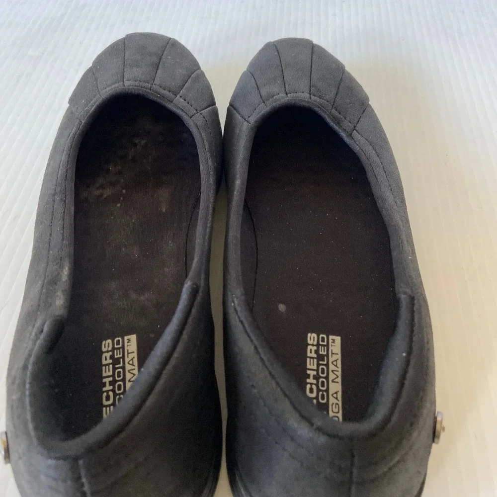 Skechers On The Go Dreamy Upscale Skimmer Flats Black Womens 7
